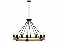 Lampa sufitowa GOLDLUX Arthur Rope 307927 Czarno-brązowy