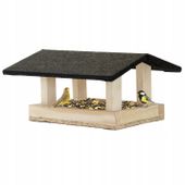 DUŻY KARMNIK DREWNIANY BUDKA NA KARMA KULE ZIARNO DLA DZIKICH PTAKÓW L