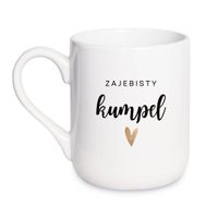 KUBEK "ZAJEBISTY KUMPEL" Wzór - Elegant Coffee 330 ml