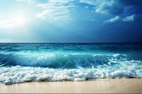 Fototapeta Plaża Fale Morze Niebo do Salonu 368cm x 254cm