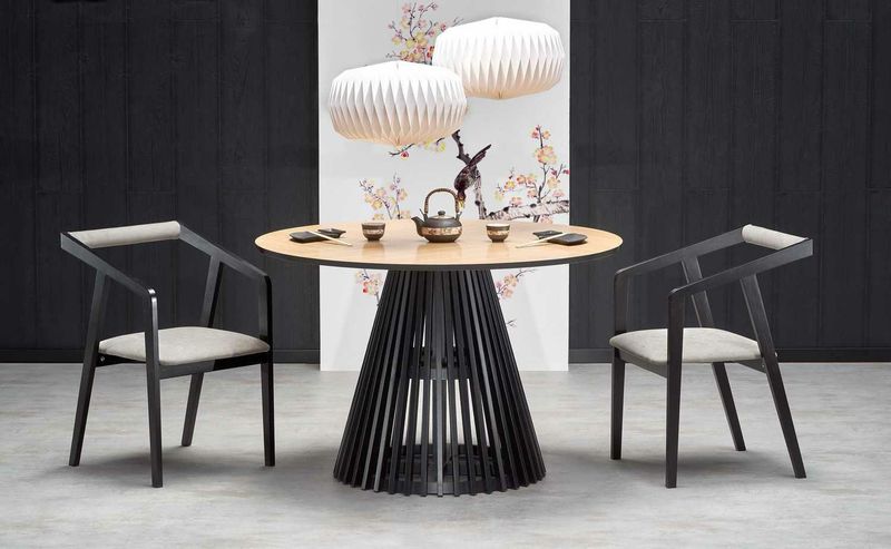 Stół Tokyo dąb naturalny/ czarny zdjęcie 2