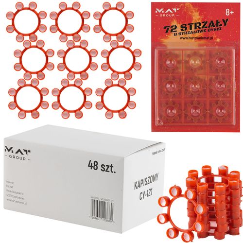 Kapiszony hukowe do pistoletów spłonki 3456 strzały Spłonka CY-121 48 szt. na Arena.pl