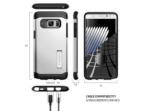Etui Spigen Slim Armor Samsung Galaxy Note 7 Satin Silver na Arena.pl