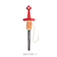 Miecz Drewniany z Pendantem | Drewno | 45 cm | Rycerz