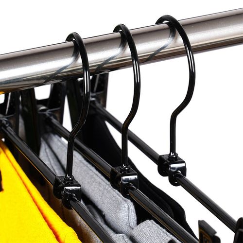 3x Wieszaki na Spodnie Spódnice Ubrania Wiszące z Klipsami Odzieżowe na Arena.pl