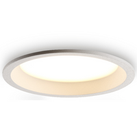 Wpustowy okrągły plafon Sun 293103102 Elkim LED 20W 3000K IP44 biały