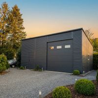 Garaż Blaszany 8x7 m HALA Brama Segmentowa SPAD TYŁ Premium