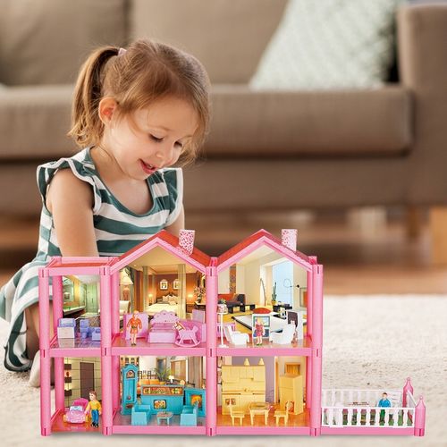 DOMEK DLA LALEK WILLA RÓZOWA MEBLE LALKI LALECZKI TARAS SAMOCHÓD DO ZABAWY na Arena.pl