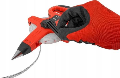 MIARA TAŚMA MIERNICZA METRÓWKA TAŚMOWA ZWIJANA MIARKA Z UCHWYTEM na Arena.pl