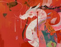 Plakat 65x50cm Orientacyjny Smok