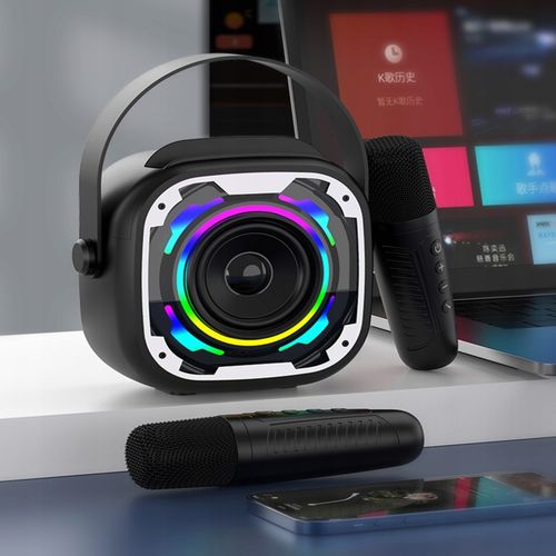 Zestaw do Karaoke Bluetooth Bezprzewodowy Głośnik + 2 Mikrofony Dla Dzieci na Arena.pl