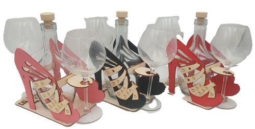 karafka + 2 kieliszki do wina PANTOFELEK WIECZÓR PANIEŃSKI na Arena.pl