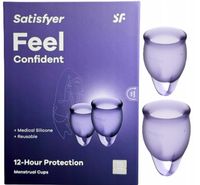Kubeczek menstruacyjny S + M zestaw 2 sztuk - SATISFYER FEEL CONFIDENT