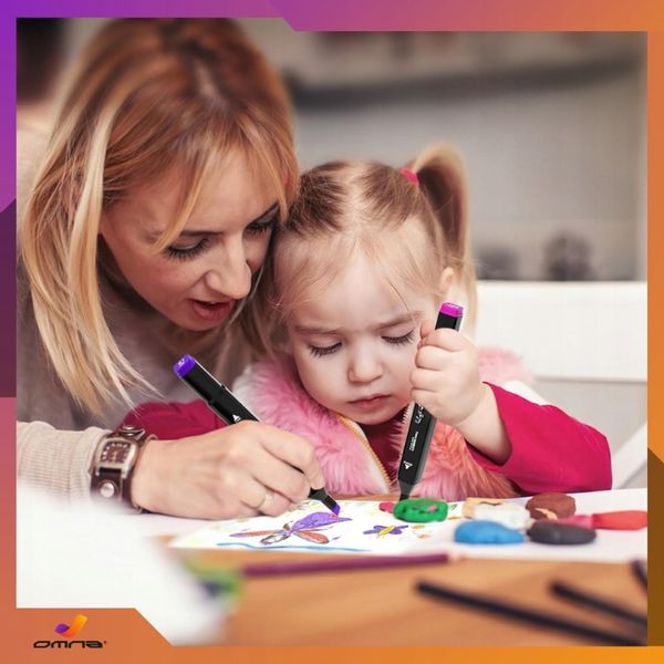 Markery alkoholowe flamastry mazaki pisaki dwustronne touch podstawka 168 zdjęcie 4