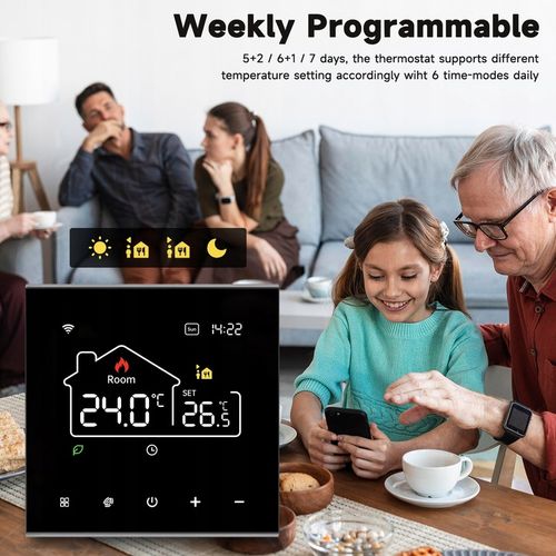 TERMOSTAT POKOJOWY WIFI TUYA CYFROWY REGULATOR 16A na Arena.pl