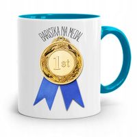 Dla Baristy Baristki Kawiarki Kubek Błękitny Z Nadrukiem Ze Zdjęciem