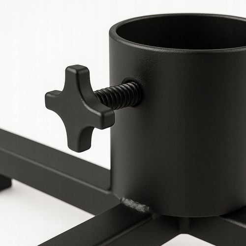 STOJAK POD CHOINKĘ LOFT 40x40 cm METALOWY CZARNY STOJAK Z KUBKIEM NA WODE na Arena.pl