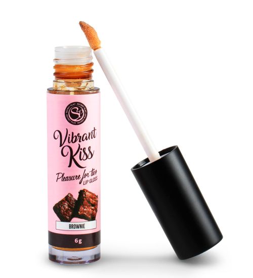 Lip Gloss Vibrant - wibrujący błyszczyk brownie zdjęcie 2