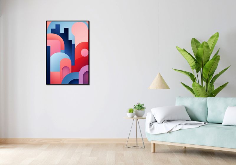 Plakat 61x90,5cm Miasto Kolorów zdjęcie 4