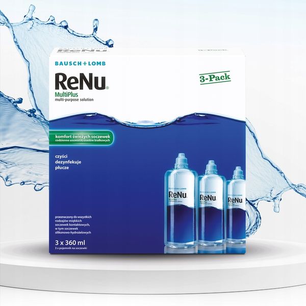 Płyn Do Soczewek RENU MULTIPLUS 3 x 360 ml zdjęcie 3