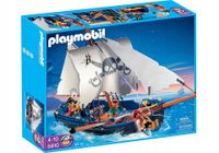 PLAYMOBIL PIRACI STATEK KORSARZY OKRĘT PIRACKI + 3 FIGURKI 5810