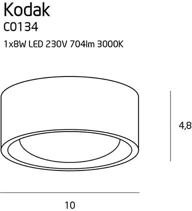 Plafon Kodak C0134 - MaxLight na Arena.pl