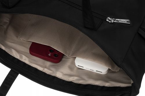 Torba shopper bag torebka damska pojemna na ramię miejska czarna PETERSON na Arena.pl