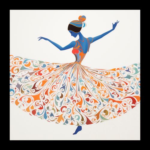 Plakat 20x20cm Wirująca Balerina na Arena.pl