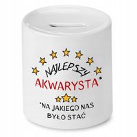 Dla Akwarysty Skarbonka Najlepszy Akwarysta Z Nadrukiem Ze Zdjęciem