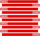 Opaski rzepowe do kabli 20 x 300 mm czerwone 10 szt