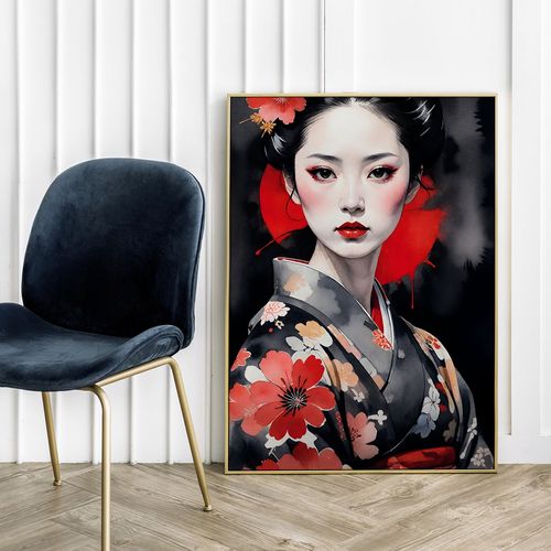 Plakat japoński portret 30x40 cm na Arena.pl