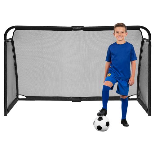 Metalowa bramka piłkarska z siatką treningowa do gry w piłkę nożną 180x120 na Arena.pl