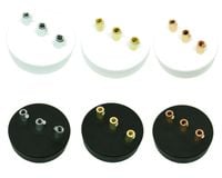 Podsufitka Sufitowa fi 100mm BIAŁY CZARNY  3 OTWORY METALOWA