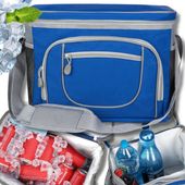 DUŻA TORBA TERMICZNA IZOTERMICZNA Z PASKIEM I KIESZONKAMI 30L NA ŻYWNOŚĆ