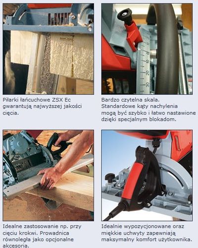 Pilarka łańcuchowa Mafell ZSX piła ciesielska piły precyzyjna cięcia drewna na Arena.pl