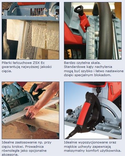 Pilarka łańcuchowa Mafell ZSX piła ciesielska piły precyzyjna cięcia drewna zdjęcie 2
