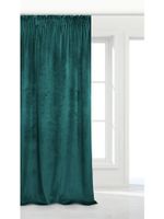 Ciemny Turkus Zasłona Welurowa Velvet Na Taśmie 140x270 Velvet