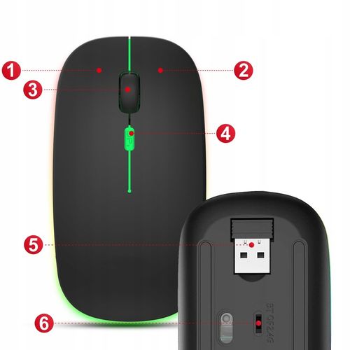 CICHA MYSZKA MYSZ BEZPRZEWODOWA KOMPUTEROWA GAMINGOWA KOMPUTERA LAPTOPA TV na Arena.pl