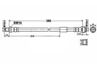 Mercedes SLK R171 Zestaw Przewodów Hamulcowych Elastycznych Gumowych