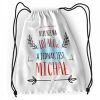 Plecak Dla Michała Sportowy Szkolny Worek Torba Z Nadrukiem Ze Zdjęciem