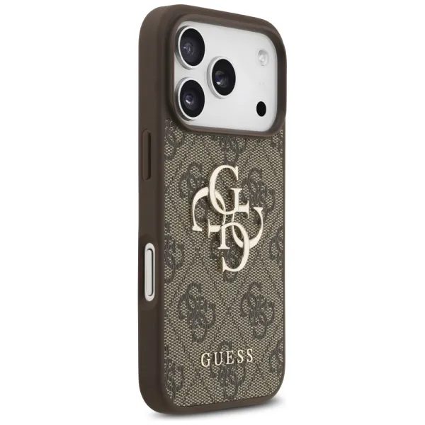 etui guess 4g big logo do iphone 17 pro - brązowe zdjęcie 4