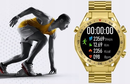 Zegarek męski SMARTWATCH GRAVITY odbieranie połączeń 1.39" wielofunkcyjny na Arena.pl