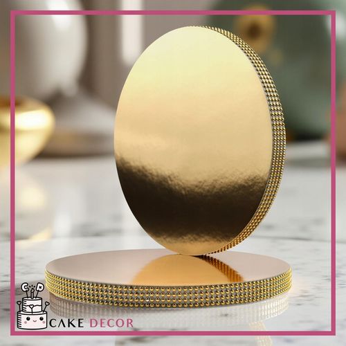 Podkład pod tort STYRODUR ZŁOTY 30 cm CEKINOWY BOK Gruby CakeDecor na Arena.pl