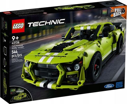 LEGO TECHNICS Samochód Ford Mustang Shelby + 2x silnik Pull&Back na Arena.pl