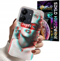 ETUI DO XIAOMI REDMI 13C - Monroe MODNE KOBIECE WZORY + SZKŁO