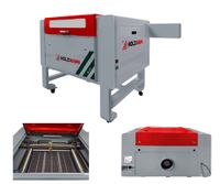 Ploter laserowy laser CO2 600x400mm tuba 80W Ruida 230V do drewna skóry CNC