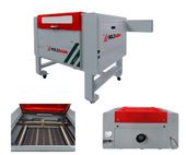 Ploter laserowy laser CO2 600x400mm tuba 80W Ruida 230V do drewna skóry CNC