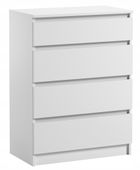 Komoda Szafka Do Sypialni 70 x 40 x 97 CM Pari 4 Biały Mat