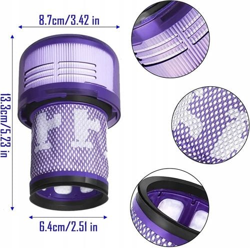 ZMYWALNY filtr do Dyson V12 Detect Slim Absolute Zestaw 2 szt. HEPA na Arena.pl