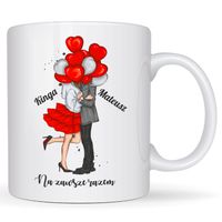 Kubek Walentynkowy upominek prezent z personalizacją